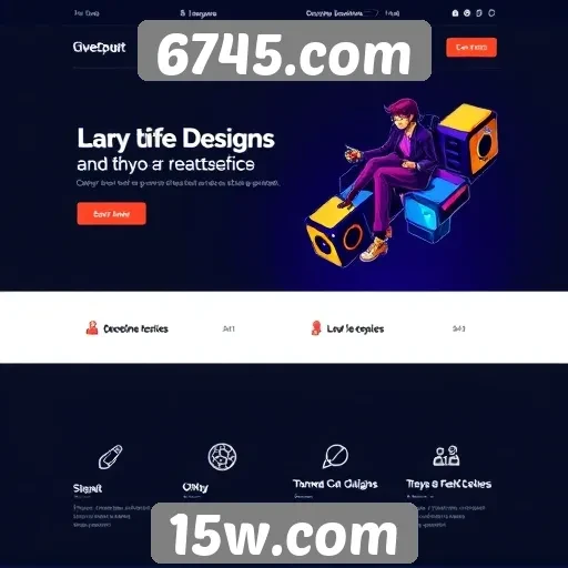 Exploração do design do site 6745.com
